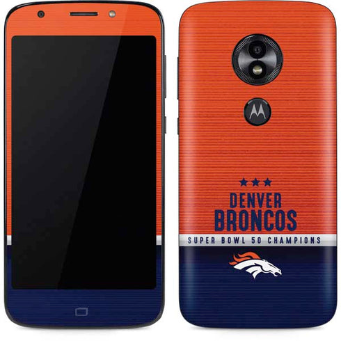NFL Denver Broncos Super Bowl 50 Champions Moto E5 Play Skin